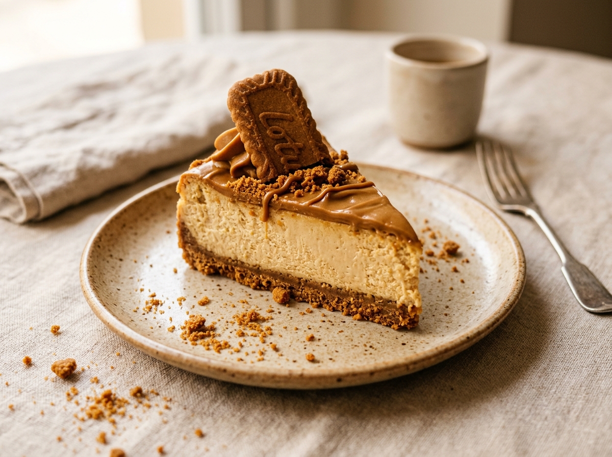 Artisan Lotus Biscoff Cheesecake Slice
