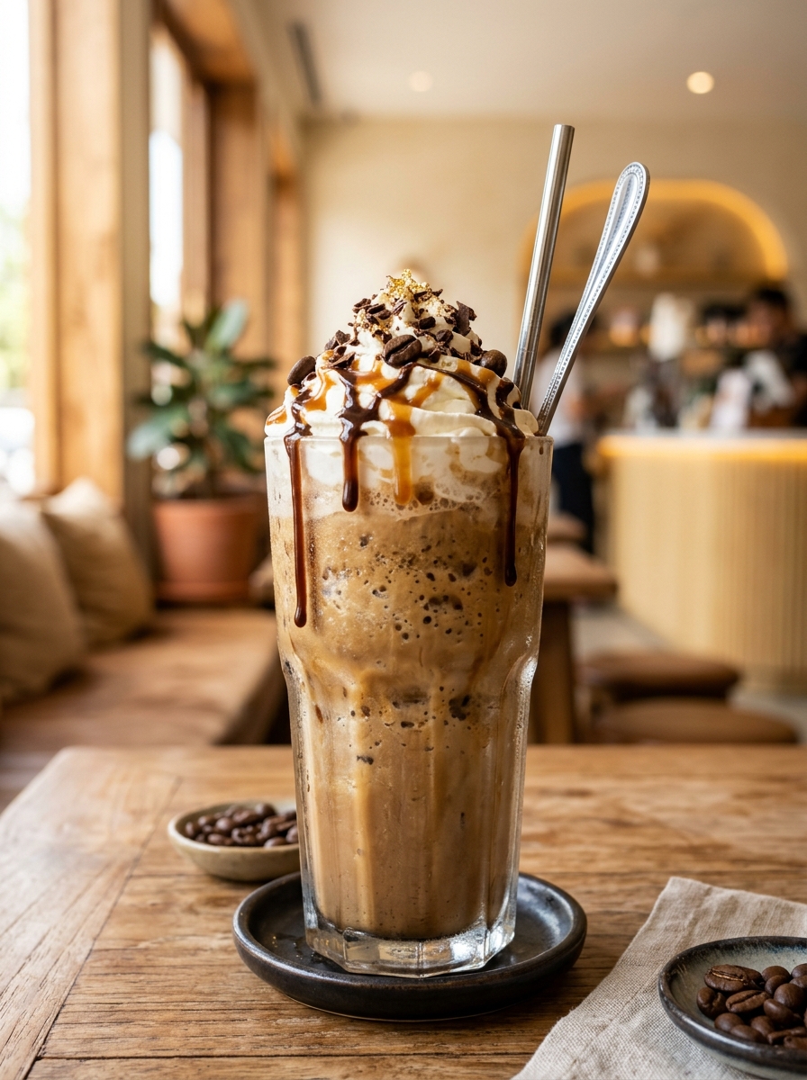 PANOVA Cold Coffee Frappe with Whipped Cream